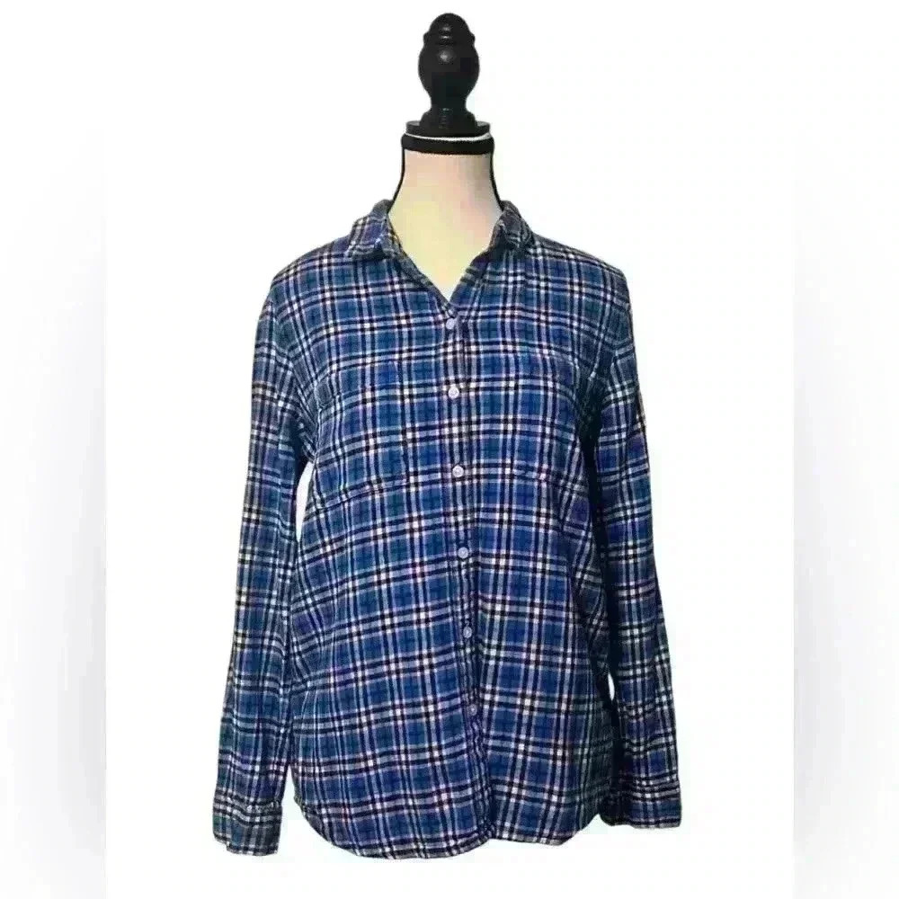 Gap Women’s size Small Boyfriend fit plaid flannel
